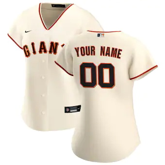 womens nike cream san francisco giants home replica custom 